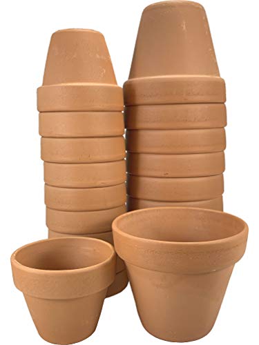 Pack 10 Unidades Maceta Barro Natural pequeñas Mini Terracota Cactus Exterior Interior (9,5 x 8,5 cms)