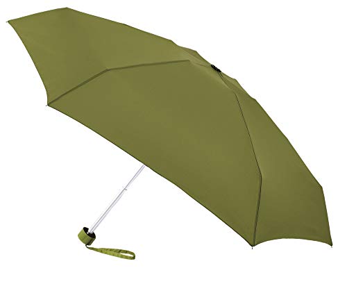 Paraguas básico de VOGUE pequeño, Ligero y antiviento. Este diseño Cuenta con Sistema antiviento y se confecciona en Doce Colores. Elige el Color Que más se Ajuste a tu Personalidad. (Verde Oliva)