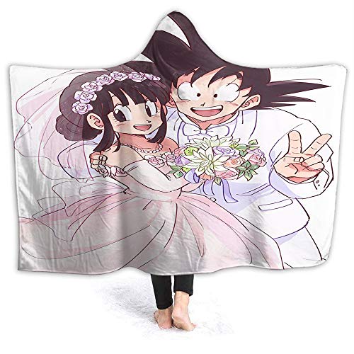 QIAOQIAOLO Dragon Ball Print Super Soft Dragon Ball Z Goku - Manta ligera para niños (60 x 50 pulgadas)