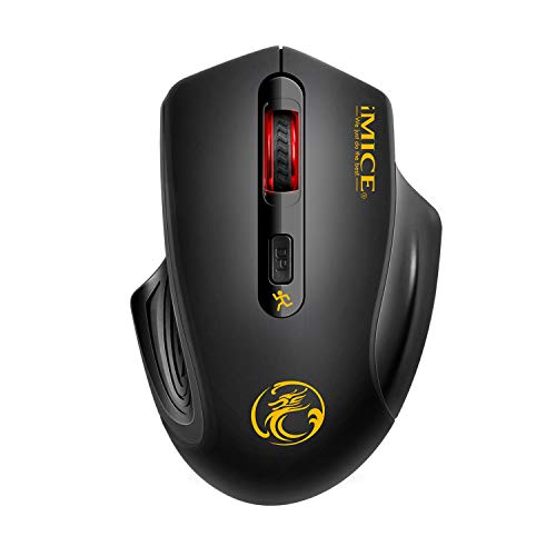 QZVOO Ratón ergonómico inalámbrico ratón inalámbrico, 2,4 G, 2400 DPI ordenador QZVOO Ratón ergonómico inalámbrico ratón inalámbrico, 2,4 G, 2400 DPI ordenador