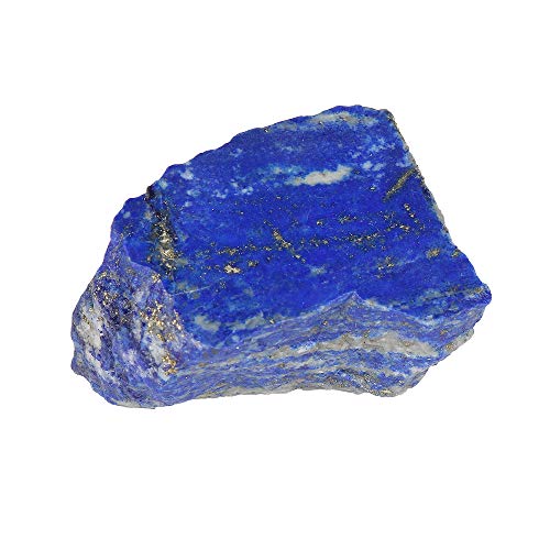 Real Gems Piedra áspera de lapislázuli Azul Poco común, lapislázuli Natural de Piedras Preciosas curativas de 572,00 CT para lapidario, Tumbado, repintado y Otros