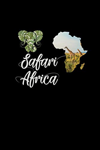 Safari Africa: Notebook African Landmap Elephant Cover Safari Vacation Trip Gifts Notepad Journal 6x9 graph paper