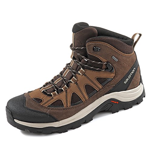 Salomon Authentic LTR GTX, Zapatillas de Senderismo Hombre, Marrón/Negro (Black Coffee/Chocolate Brown/Vintage Kaki), 46 EU