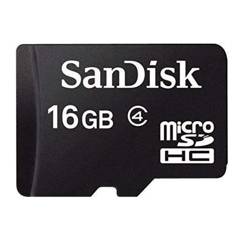 SanDisk SDSDQM-016G-B35A Tarjeta de memoria MicroSD de 16 GB, clase 4, negro