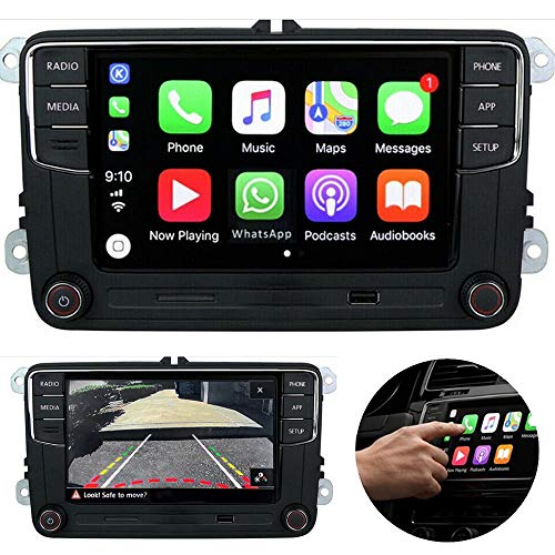 SCUMAXCON 6,5 "coche Radio estéreo CarPlay MirrorLink Bluetooth para VW Golf, Caddy, Touran, CC