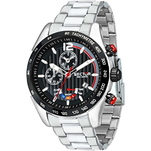 SECTOR Reloj Cronógrafo para Hombre de Cuarzo con Correa en Acero Inoxidable R3273794009 SECTOR Reloj Cronógrafo para Hombre de Cuarzo con Correa en Acero Inoxidable R3273794009