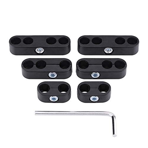 Separadores Separadores, Keenso 7 mm/8 mm Bujía Separadores de cable Divisor Telares Separador de cables de encendido Soportes(Negro SI-A0731) Separadores Separadores, Keenso 7 mm/8 mm Bujía Separadores de cable Divisor Telares Separador de cables de encendido Soportes(Negro SI-A0731)