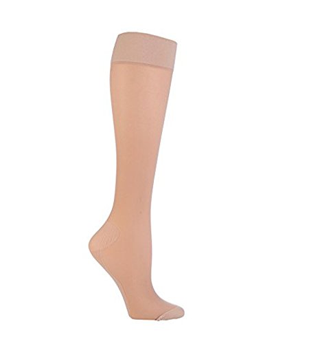 Sock Shop - Mujer calcetines medias de compresion vuelos para viaje en 2 colores (37-42 eur, Beige) flight