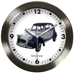 Sonstige-Reloj de pared, diseño de Citroën 2 CV Charleston, color azul