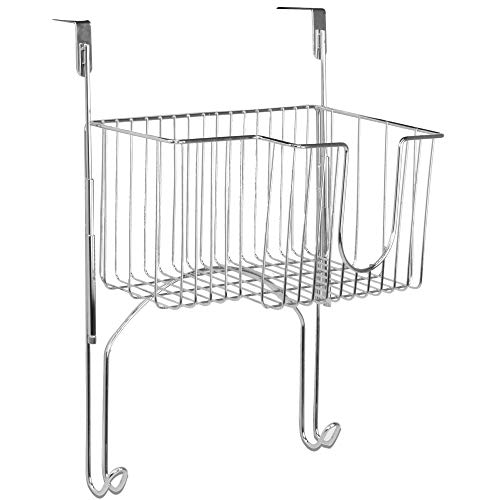 Soporte para plancha y tabla de planchar sobre puerta | Ahorro de espacio en el lavadero | Percha con ganchos extraíbles | M&W Soporte para plancha y tabla de planchar sobre puerta | Ahorro de espacio en el lavadero | Percha con ganchos extraíbles | M&W
