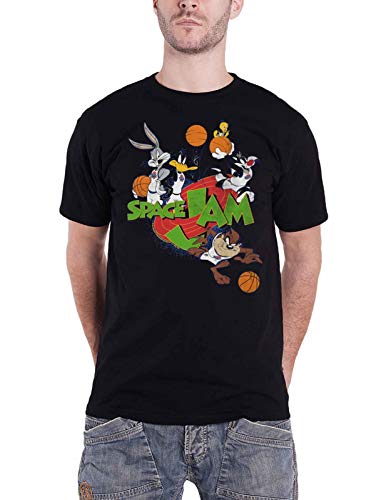 SPACE JAM 'Group' (Black) T-Shirt (Small)