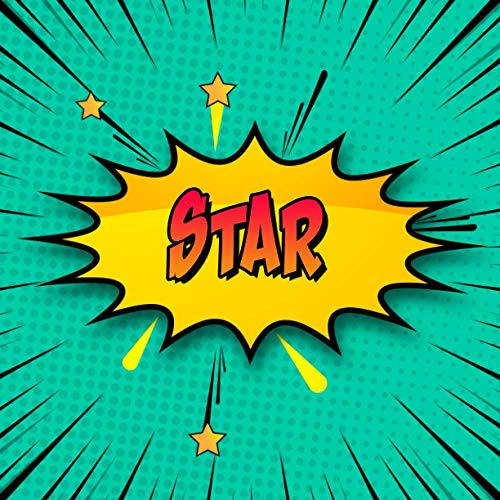 Star: Draw Your Own Comic Super Hero Adventures with this Personalized Vintage Theme Birthday Gift Pop Art Blank Comic Storyboard Book for Star | 150 pages with variety of templates
