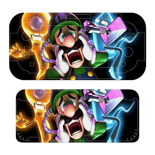 Switch Skin Sticker - Lu-igi's Man-sion Skins for Nintendo Switch Controller - Fun Funny Anime Fashion Cool Switch Game Skins for Switch and Switch Lite