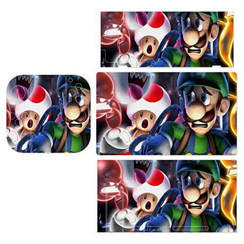 Switch Skin Sticker - Lu-igi's Man-sion Skins for Nintendo Switch Controller - Fun Funny Anime Fashion Cool Switch Game Skins for Switch and Switch Lite