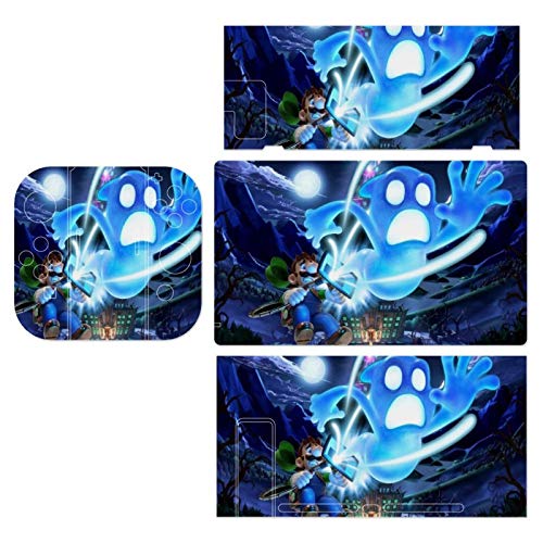 Switch Skin Sticker - Lu-igi's Man-sion Skins for Nintendo Switch Controller - Fun Funny Anime Fashion Cool Switch Game Skins for Switch and Switch Lite