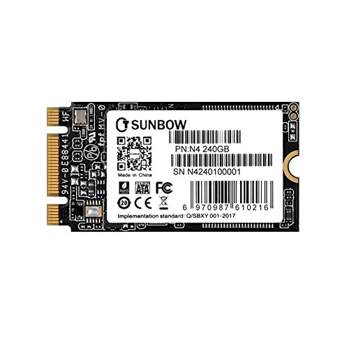 TCSUNBOW M.2 2242 240GB SSD NGFF 240GB 256GB Solid State Drive Disk for Ultrabook Desktop PCs and Mac Pro (22*42mm ) (N4 240GB)