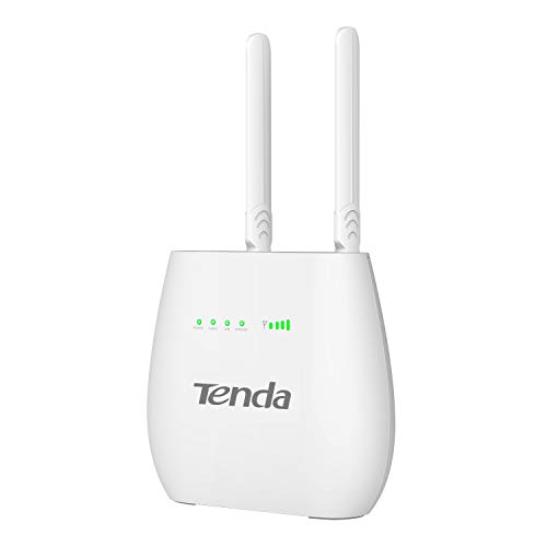 Tenda N300 Wi-Fi 4G LTE Router, Speed up to 300Mbps, compatible con FDD LTE, TDD LTE, WCDMA, GSM, LAN / WLAN con ranura para tarjeta SIM