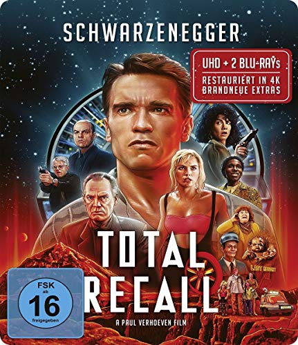 Total Recall / Uncut / Limited Steelbook Edition (4K Ultra HD + Blu-ray 2D + Bonus-Blu-ray) [Alemania] [Blu-ray]