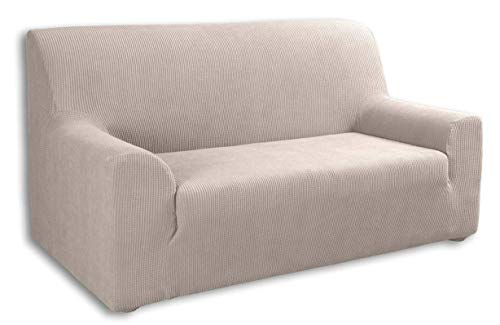 Tural – Funda de Sofá Elástica modelo "la Valeta", color Beige. 2 Plazas (130-160cm). Disponible en varios colores y medidas. Tural – Funda de Sofá Elástica modelo "la Valeta", color Beige. 2 Plazas (130-160cm). Disponible en varios colores y medidas.