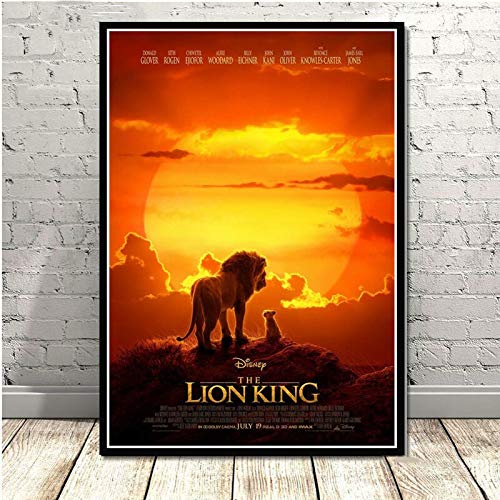 UHvEZ 1000 Piece Wooden Puzzle Lion Movie Poster Puzzle Daily Jigsaw Puzzle Game for Adults and Children 50x75cm