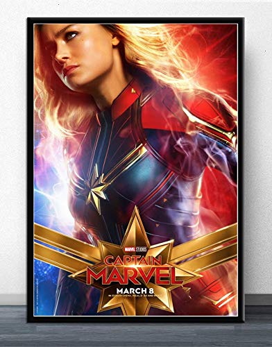 UHvEZ 1000 Pieces of Wooden Puzzle Captain Marvel Poster Puzzle Daily Puzzle Game for Adults and Children 50x75cm