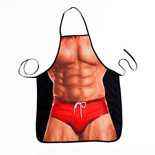 UPKOCH Cocina Divertida Cocinar Delantal Delantal para Hornear Delantal Halter Asar A La Parrilla Delantal De BBQ Fiesta De Disfraces (Muscle Man) UPKOCH Cocina Divertida Cocinar Delantal Delantal para Hornear Delantal Halter Asar A La Parrilla Delantal De BBQ Fiesta De Disfraces (Muscle Man)