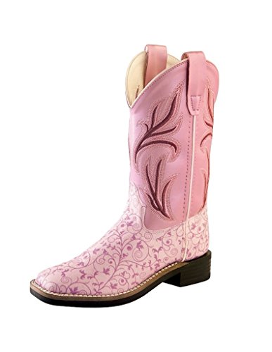 Viejo Oeste Western Botas de Desplazamiento de Las niñas Cuadrado Toe – vb9121