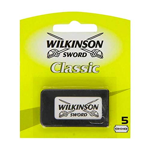 Wilkinson Sword Classic - Cargador de 5 Cuchillas de Afeitar de Doble Filo