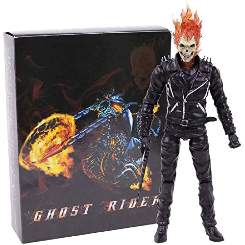 wohenhao Reemplazo cráneo de Ghost Rider de los Hombres de Cabeza Figma PVC de la acción Figura