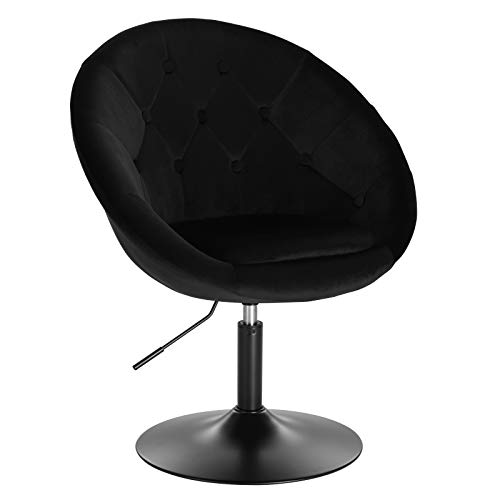WOLTU 1x Taburete de Bar Acero Cromado Terciopelo Taburete Bajo Silla de Bar Taburete Conferencia Taburete Peluquería Taburete Oficina Negro BH222sz-1 WOLTU 1x Taburete de Bar Acero Cromado Terciopelo Taburete Bajo Silla de Bar Taburete Conferencia Taburete Peluquería Taburete Oficina Negro BH222sz-1