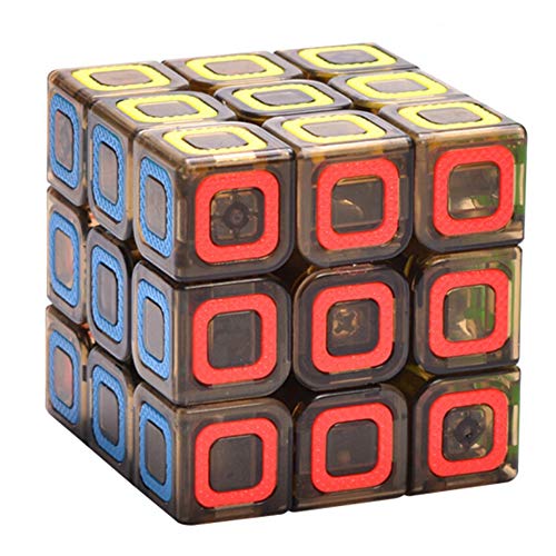 WXXW Speed Cubo 3 x 3 Magic Puzzle Stickerless Velocidad Mágica Suave Fácil De Girar para El Juego De Entrenamiento Mental, 3x3