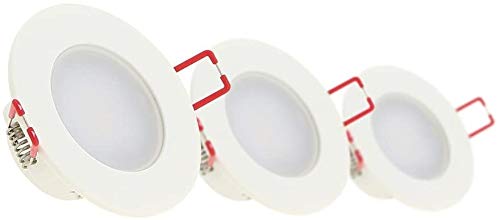 Xanlite PACK3SEL345CWIP - Lote de 3 focos LED integrados (345 lúmenes, plástico, 6 W, color blanco neutro)