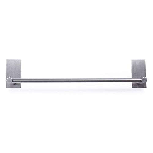 XIAJIA-Adhesivo Fuerte Toalleros de Barra 55cm, Cepillado,Acero inoxidable 304, 3M Adhesivo,impermeable completo (plata) XIAJIA-Adhesivo Fuerte Toalleros de Barra 55cm, Cepillado,Acero inoxidable 304, 3M Adhesivo,impermeable completo (plata)