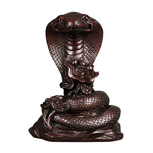 xiaokeai Decoración hogar Adornos de cobres de latón Estatuas de Serpientes del Zodiaco, Decoraciones for el hogar Figuras coleccionables, traen Riqueza y Buena Suerte Feng Shui decoración