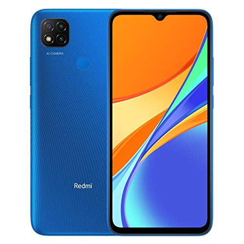 Xiaomi Redmi 9C Smartphone 3GB 64GB 6.53" HD+ Dot Drop display 5000mAh (typ) Desbloqueo facial con IA 13 MP AI Triple Cámara [versión en español] Azul