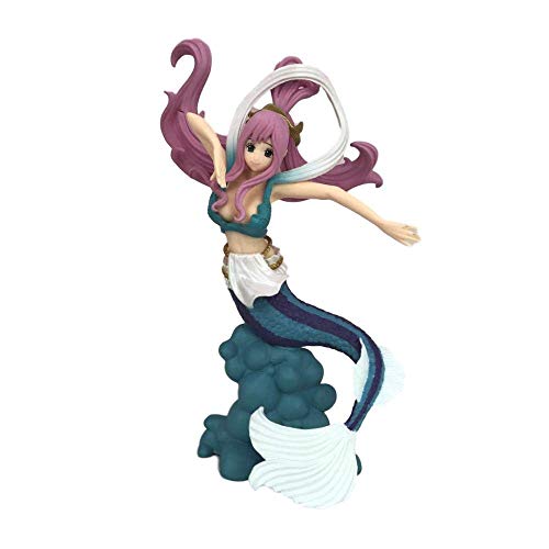 ymdmds High 20cm One Piece Overhead Decisive Battle King Sirena Princesa Princesa Blanca Sirena Sirena Blue Boxed Sculpture Regalo Modelo Ilustraciones Anime