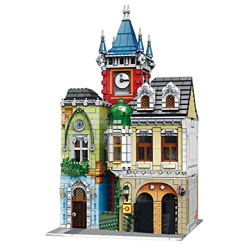 YZHM Mecotecn 4030pcs Bloques de construcción de Arquitectura de Pub Antiguos con 8 Mini Figuras, Edificios modulares, compatibles con el Conjunto de Edificios de la casa Lego