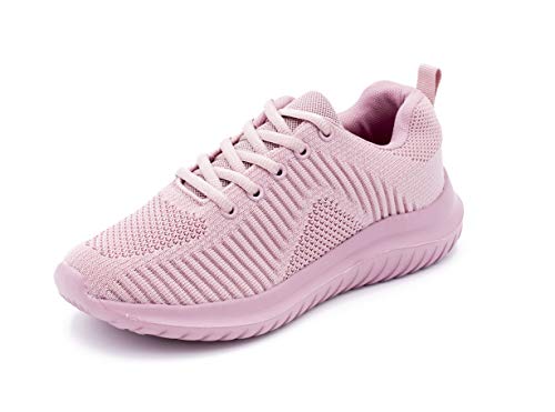 Zapatillas Deportivas para Mujer, Transpirables, para Correr (Rosa, Numeric_41)