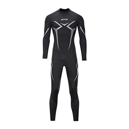 ZCCO trajes de neopreno de 3 mm de primera calidad para buceo de manga completa para pesca submarina, buceo, surf, piragüismo, buceo trajes húmedos, Hombre, negro, xx-large