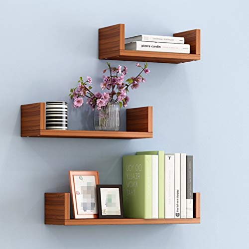Zcyg Baldas Pared Conjunto de 3 Diferentes tamaños en Forma de U de Madera flotantes Estantes Flotantes de estanterías Estanterías Disponible en Blanco, Azul, Rosa, Madera Color (Color : D) Zcyg Baldas Pared Conjunto de 3 Diferentes tamaños en Forma de U de Madera flotantes Estantes Flotantes de estanterías Estanterías Disponible en Blanco, Azul, Rosa, Madera Color (Color : D)