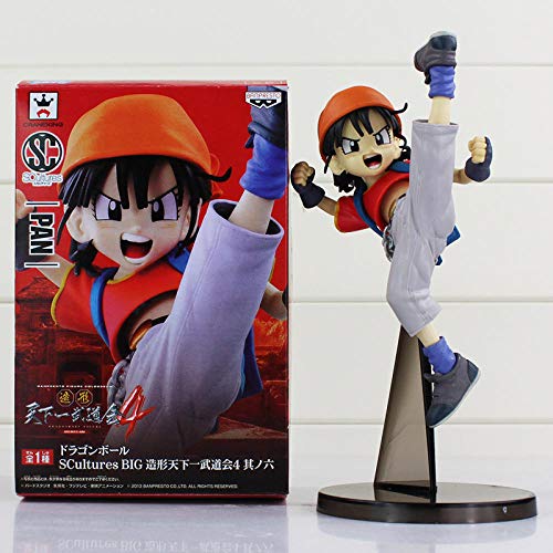 zdfgv Anime Banpresto SCultures Ball Z Tenkaichi Budokai Pan PVC Figura de acción Juguetes muñecas Modelo Coleccionable 20cm
