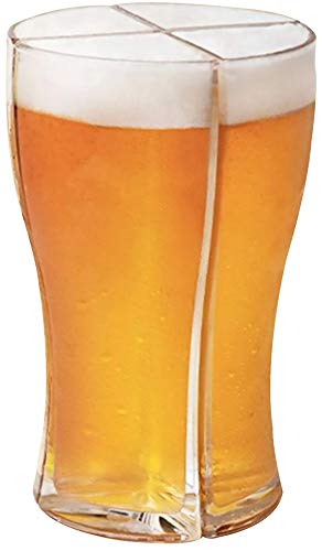 ZoneYan vaso de cerveza 4 en 1, jarra de cerveza acrílicas, súper copas schooner, vaso de cerveza personalizado, jarra de cerveza pinta, Anti-caída, asignación de bebidas para fiestas