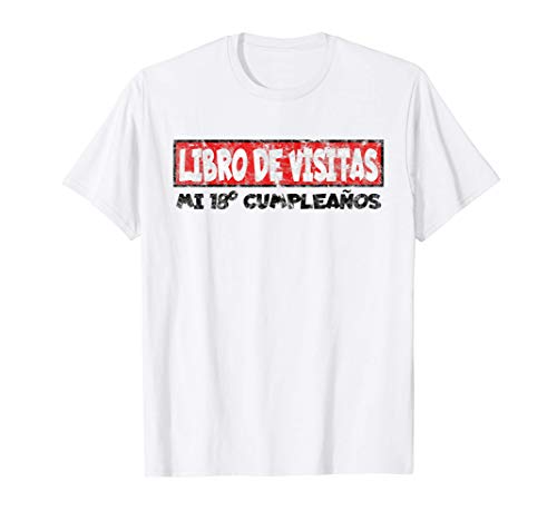 18 cumpleaños chico chica libro de visitas 18 años de regalo Camiseta 18 cumpleaños chico chica libro de visitas 18 años de regalo Camiseta