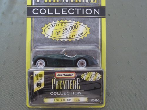 1995 - Tyco Toys - Matchbox Premiere Collection - World Class Series 3 - Jaguar XK-120 - Green - 1 of 25,000 - Out of Production - New - Limited Edition - Collectible by Tyco