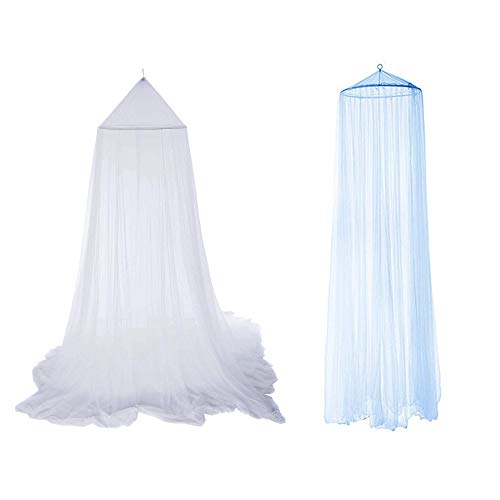2 Piezas Mosquiteras de Exterior/Verano,Mosquitera Blanca/Azul Tapa de Red con Dosel de Poliéster 9 * 2,4 m Evitar los Insectos Instalación rápida, Sin Adición de Químicos(Suspensión de Cúpula) 2 Piezas Mosquiteras de Exterior/Verano,Mosquitera Blanca/Azul Tapa de Red con Dosel de Poliéster 9 * 2,4 m Evitar los Insectos Instalación rápida, Sin Adición de Químicos(Suspensión de Cúpula)