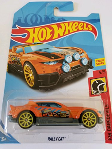 2018 Hot Wheels Hw Daredevils 5/5 - Rally Cat (Orange)