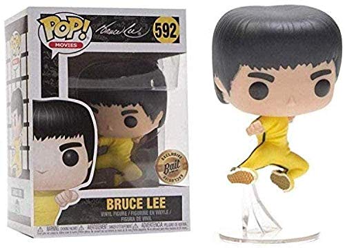 A-Generic Pop！ Bruce Lee Figura # 592 Flying Kick Figura Coleccionable de edición Limitada
