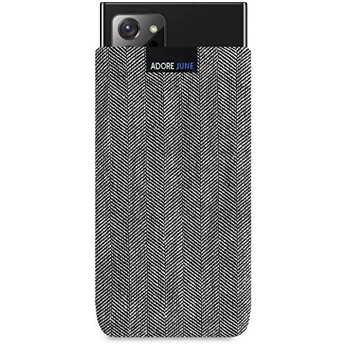Adore June AJ1877-GN - Funda para Samsung Galaxy Note 20 Ultra (Tejido de Espiga), Color Gris y Negro