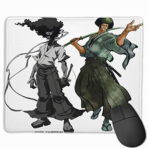 Afro Samurai - Alfombrilla de ratón para juegos, antideslizante, 25 x 30 cm