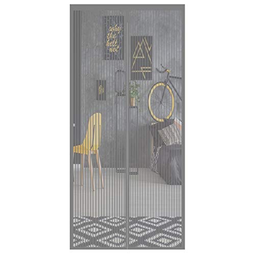 Aibingbao Cortina Mosquitera Magnética 130x245cm Fácil de ensamblar Cortina Magnética Pegado sin Taladrar para Puerta de Sala de Estar Puerta de Patio, Gris Aibingbao Cortina Mosquitera Magnética 130x245cm Fácil de ensamblar Cortina Magnética Pegado sin Taladrar para Puerta de Sala de Estar Puerta de Patio, Gris